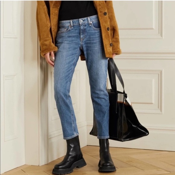 Rag & Bone Dre Cropped Low-Rise Slim Boyfriend Jean | 28 - Picture 1 of 11